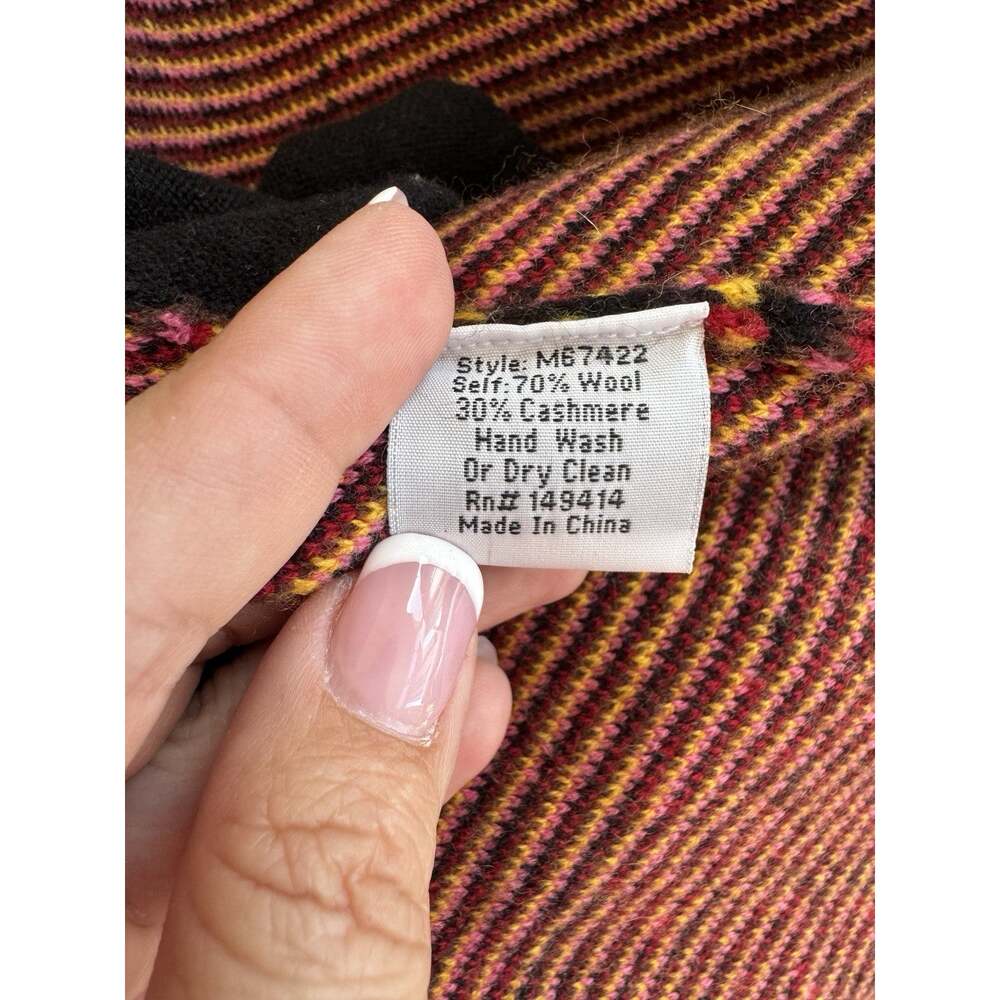 Johnny Was Parker Cashmere Blend Cardigan Floral Knit Boho Art Pockets. S - Picture 9 of 10